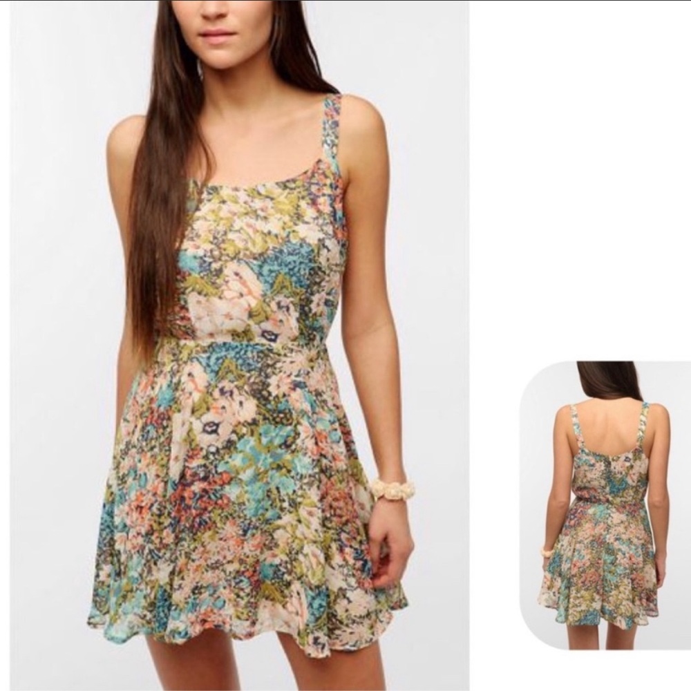 Urban Outfitters Lucca Couture Floral Mini Dress